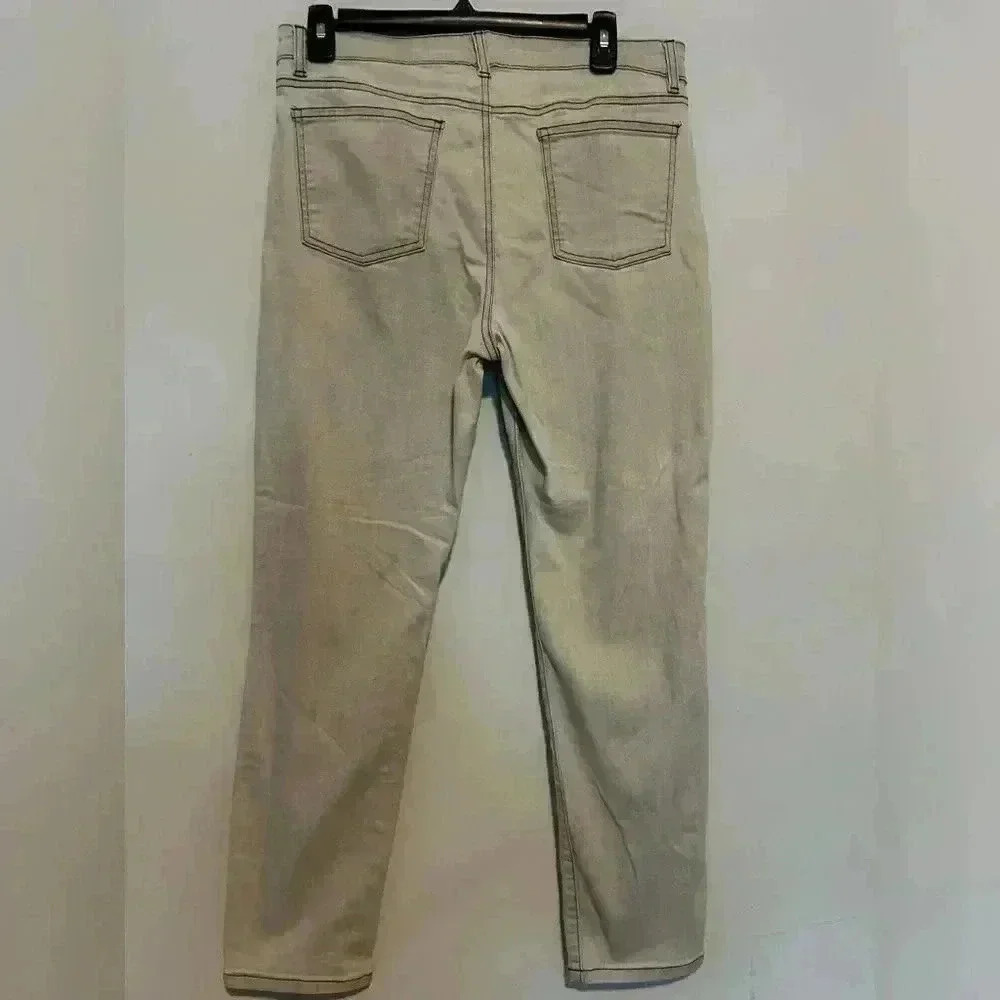 Eileen Fisher Womens Gray Skinny Crop Jeans Size 6 (Waist-30'') - Picture 2 of 5
